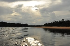 Por do Sol no Rio Jauaperi