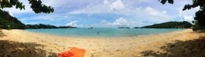 E essa era a praia linda que curtimos todos os dias. 